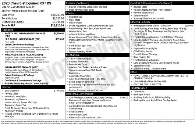 Used 2023 Chevrolet Equinox RS FWD image 6