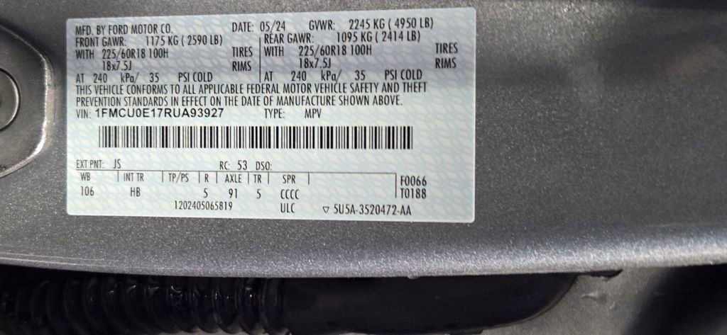 Used 2024 Ford Escape Base image 41