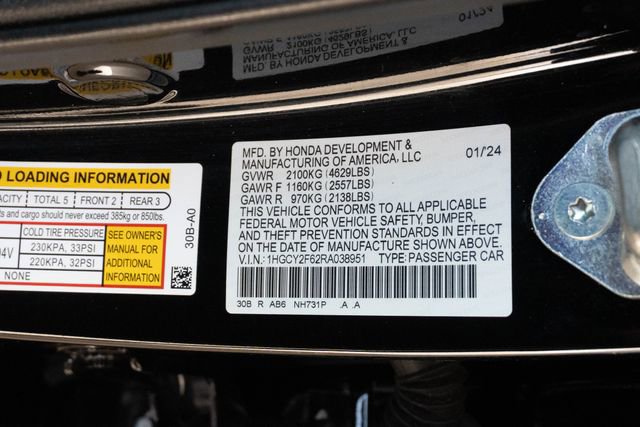 Certified 2024 Honda Accord EX-L image 32