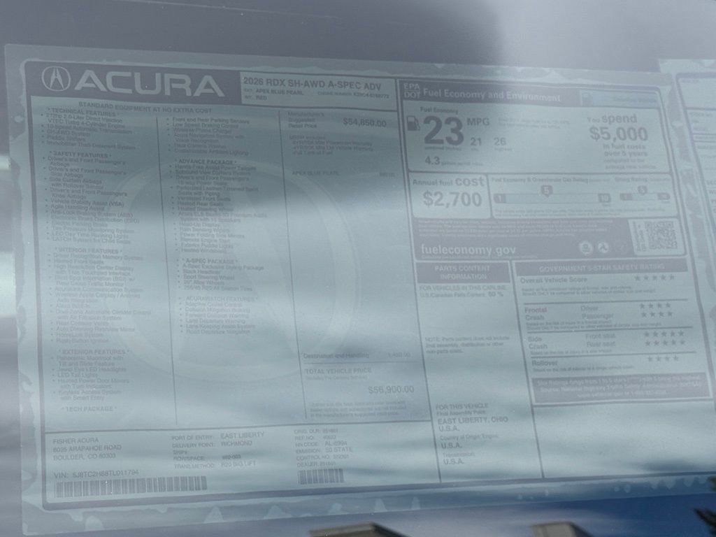 New 2026 Acura RDX A-Spec image 28