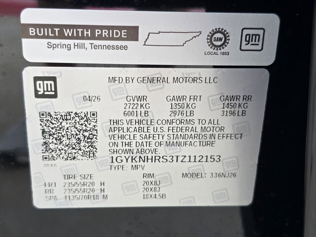 New 2026 Cadillac XT5 Sportv w/ LPO, Onyx Lite Package AWD/4WD image 35