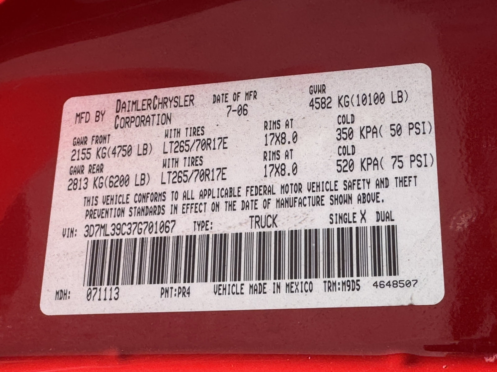 Used 2007 Dodge Ram 3500 Truck SLT RWD image 33