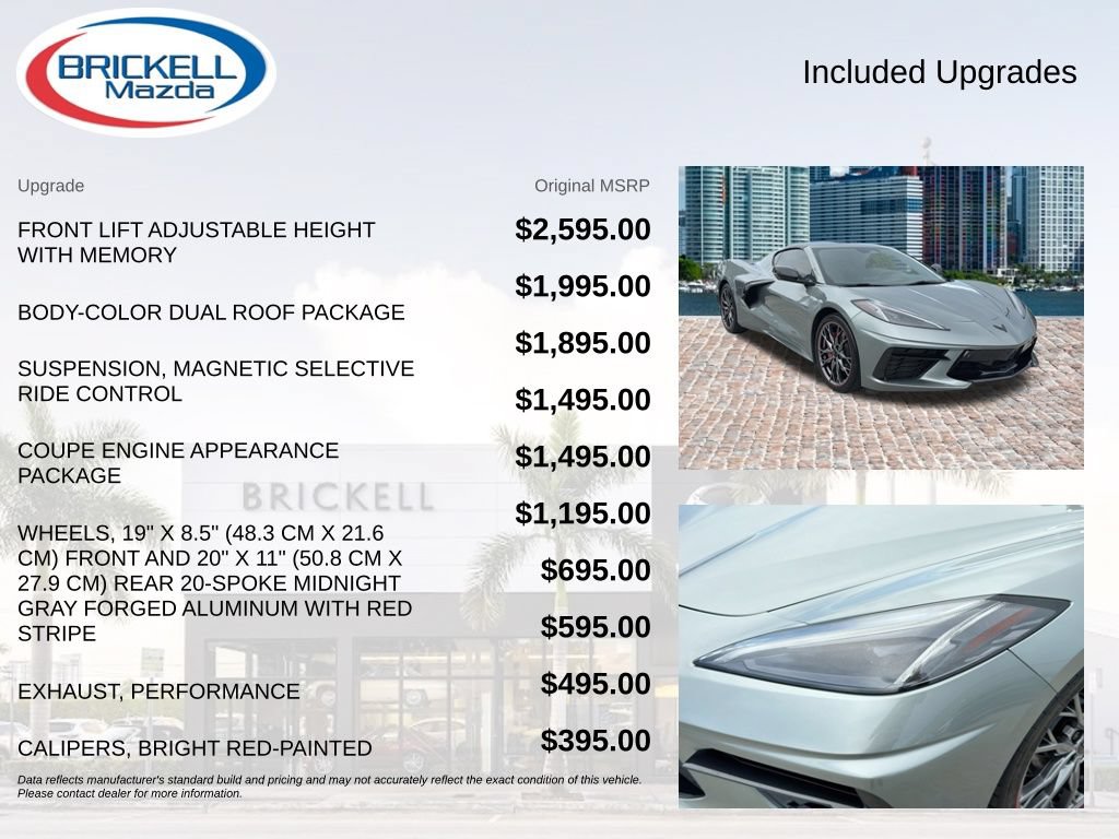 Used 2024 Chevrolet Corvette Stingray Premium Cpe w/ Body-Color Dual Roof Package RWD image 13