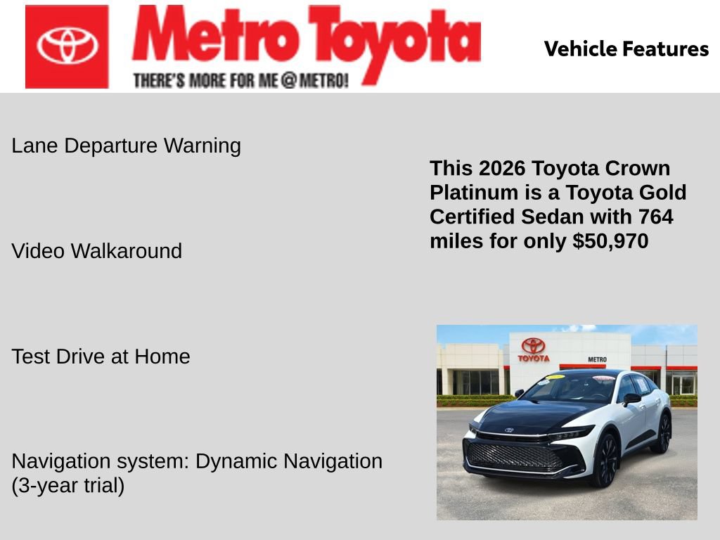 Certified 2026 Toyota Crown Platinum AWD/4WD image 21