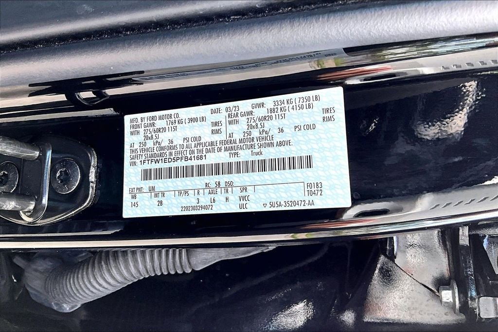 Used 2023 Ford F150 Lariat w/ Equipment Group 502A High AWD/4WD image 32