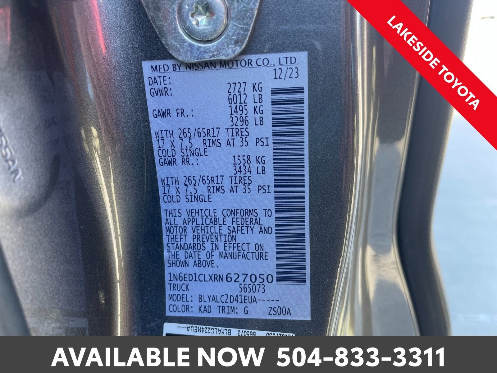 Used 2024 Nissan Frontier SV w/ SV Convenience Package image 34