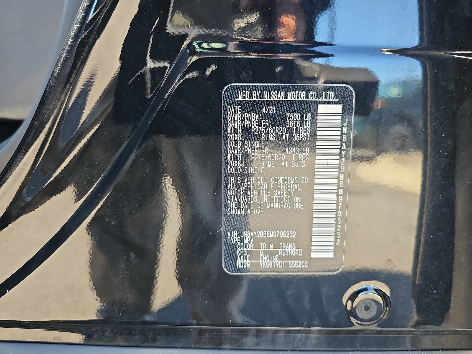 Used 2021 Nissan Armada SL w/ Captain's Chairs Package AWD/4WD image 33