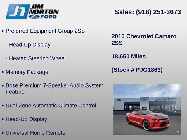 Used 2016 Chevrolet Camaro SS RWD image 31