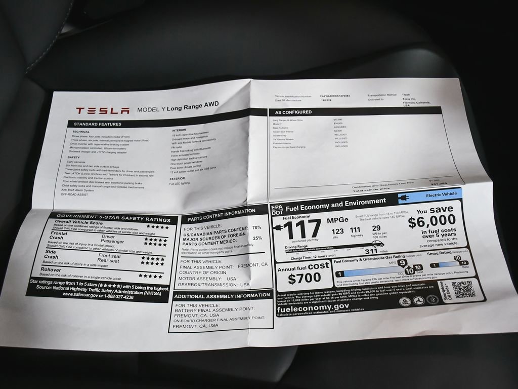 Used 2025 Tesla Model Y Long Range AWD/4WD image 66