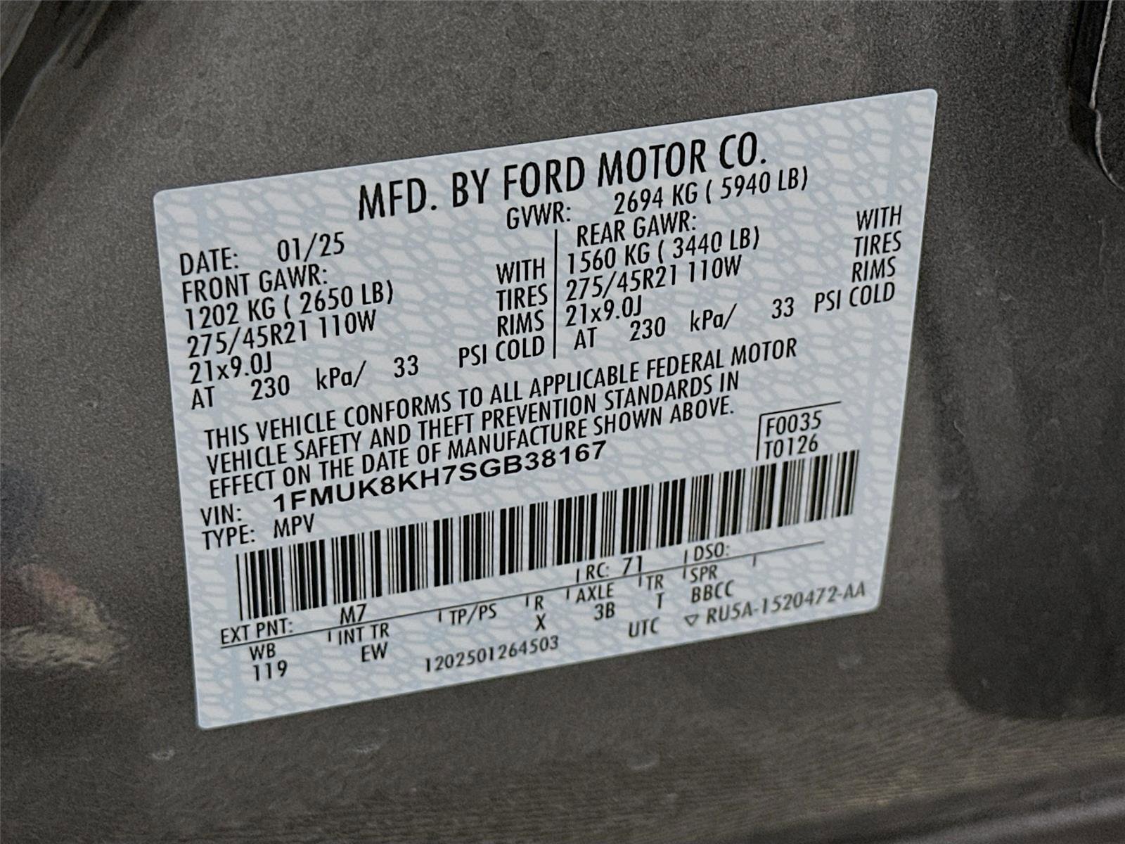 Used 2025 Ford Explorer ST-Line w/ ST-Line Street Pack image 33