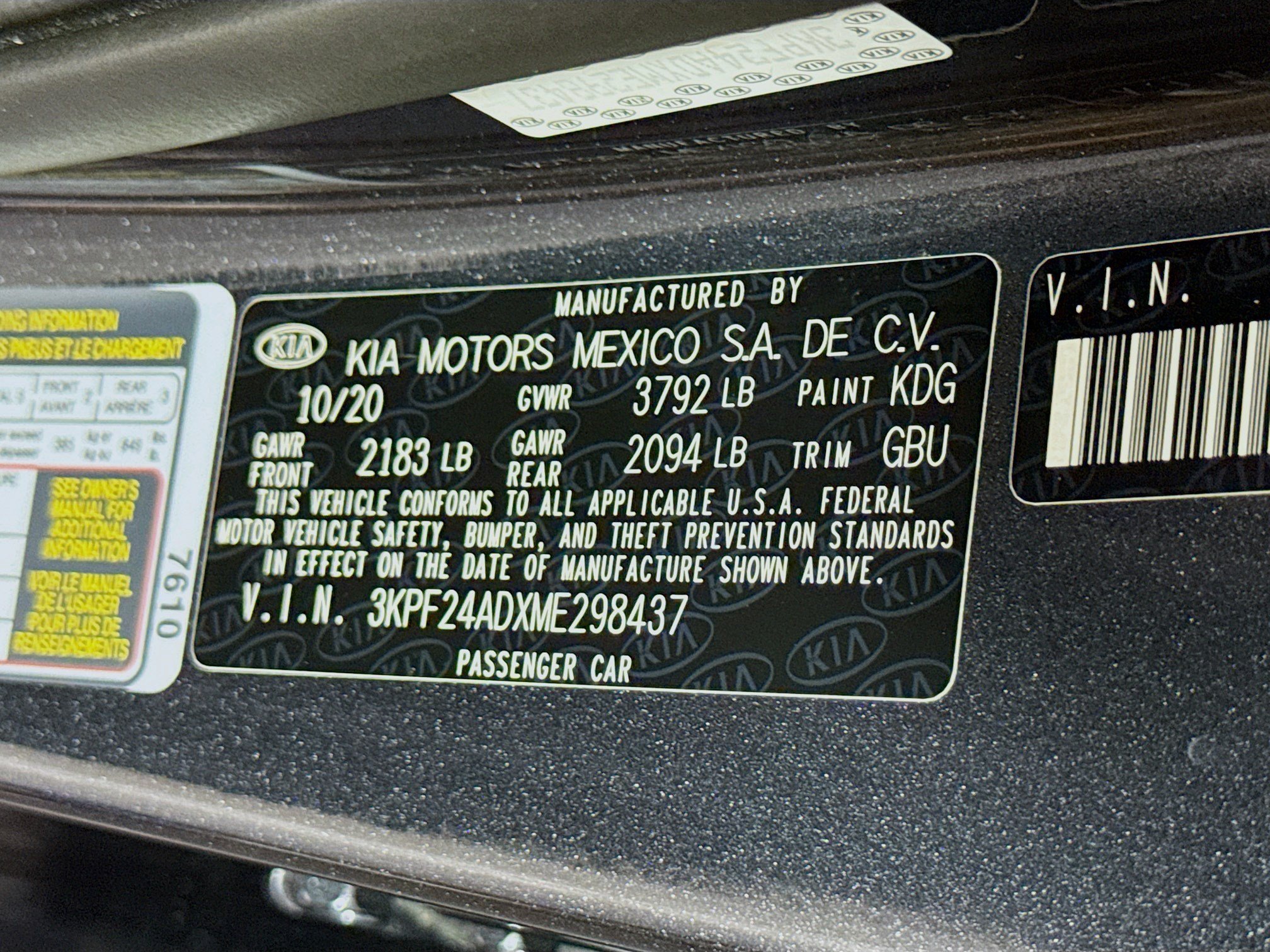 Used 2021 Kia Forte LXS FWD image 39