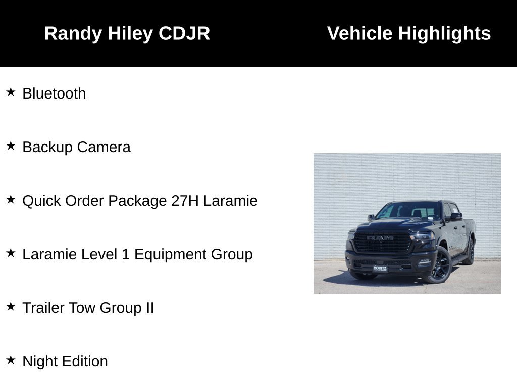 New 2026 RAM 1500 Laramie w/ Night Edition AWD/4WD image 5