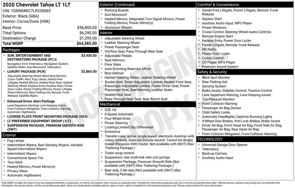 Used 2020 Chevrolet Tahoe LT image 6