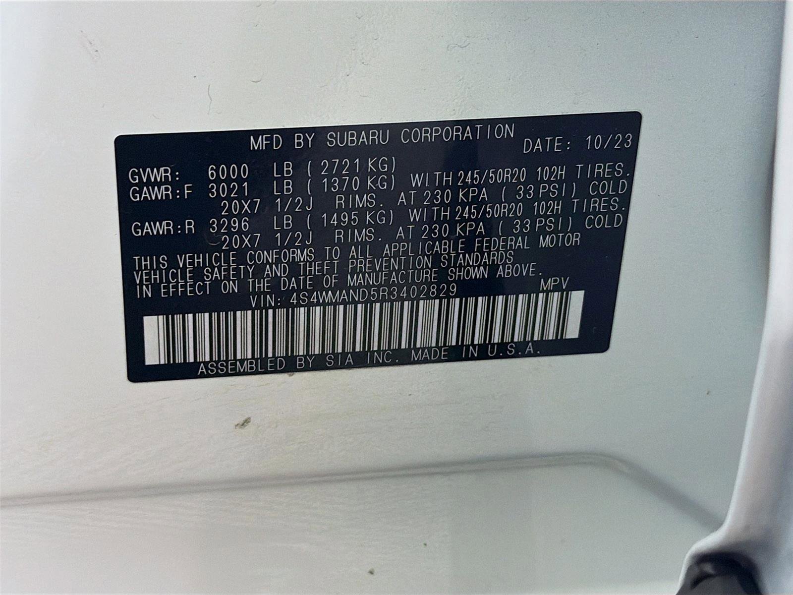 Certified 2024 Subaru Ascent Limited image 32