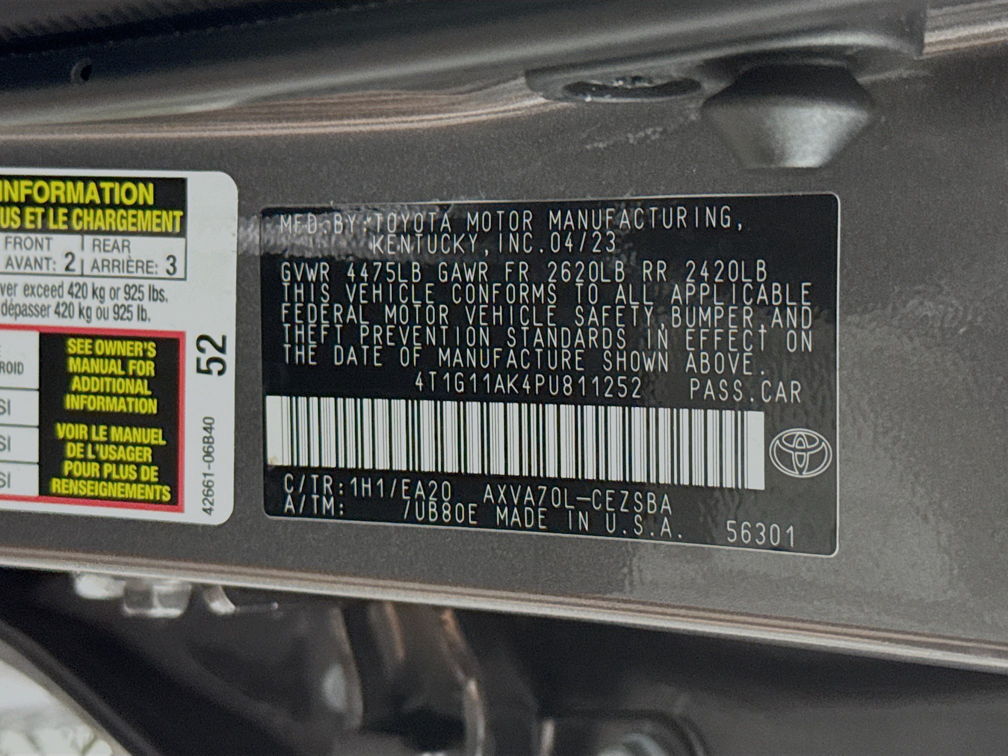 Used 2023 Toyota Camry SE FWD image 38