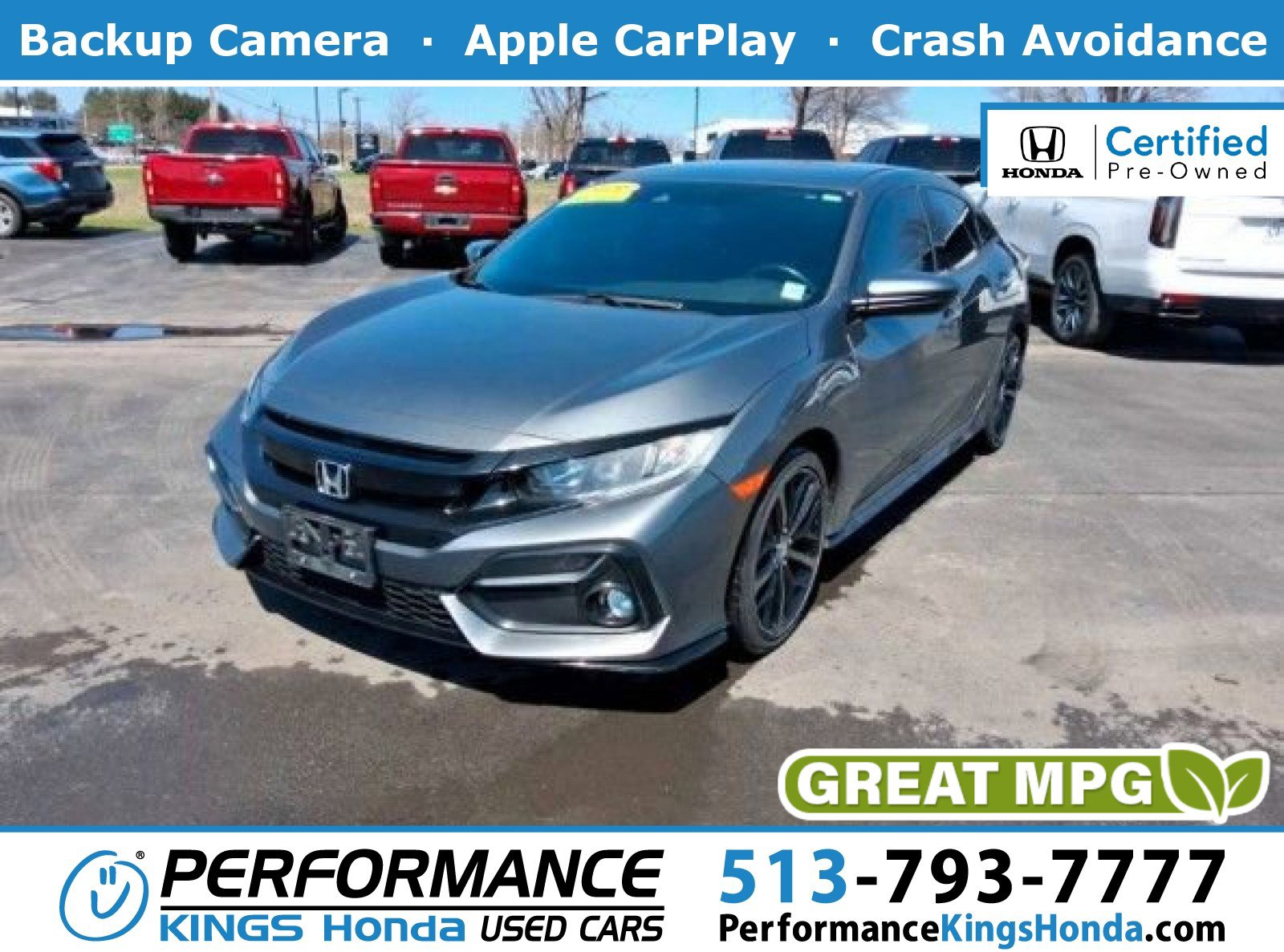 Used 2021 Honda Civic Sport image 1