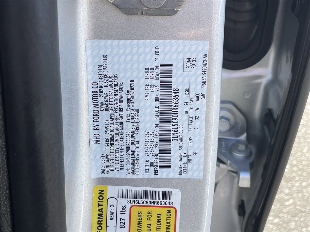 Used 2017 Lincoln MKZ Select w/ Select Plus Package image 32