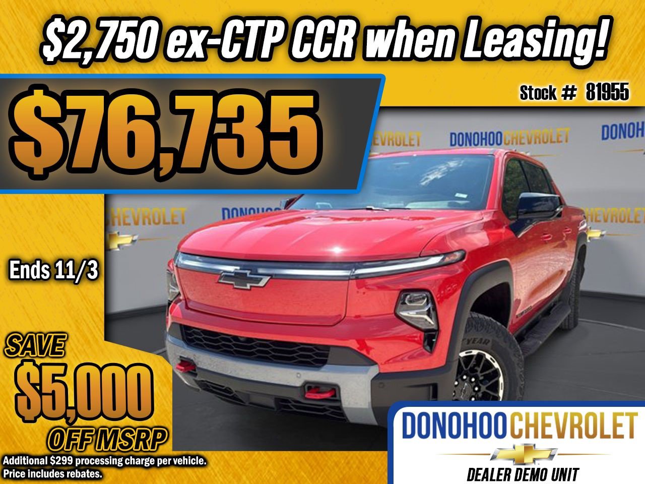 New 2026 Chevrolet Silverado EV Trail Boss w/ Premium Package image 1