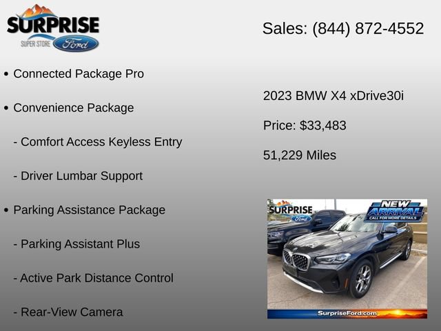 Used 2023 BMW X4 xDrive30i w/ Parking Assistance Package AWD/4WD image 6