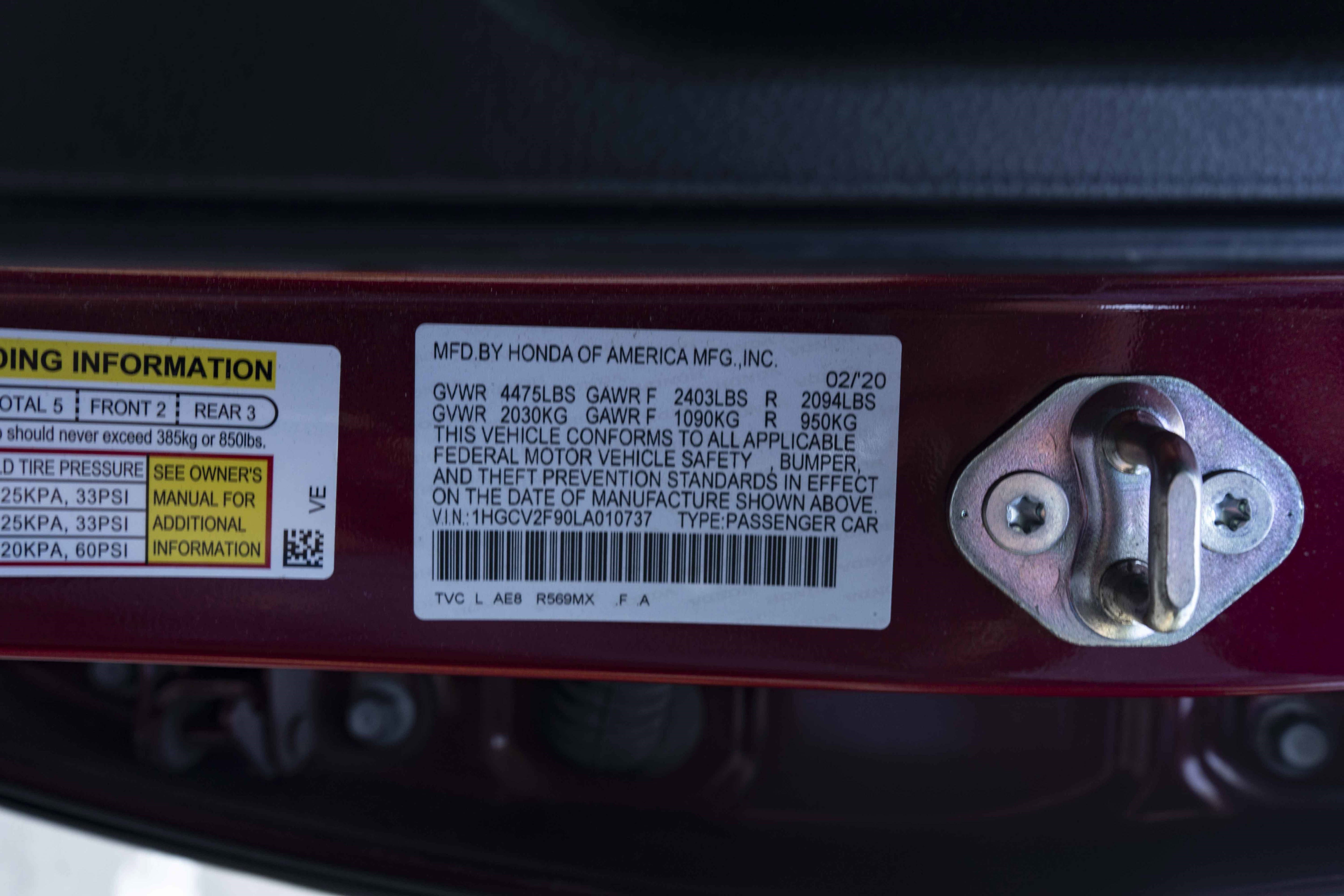 Used 2020 Honda Accord Touring image 44