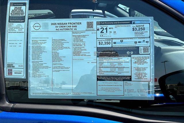 New 2026 Nissan Frontier SV image 13