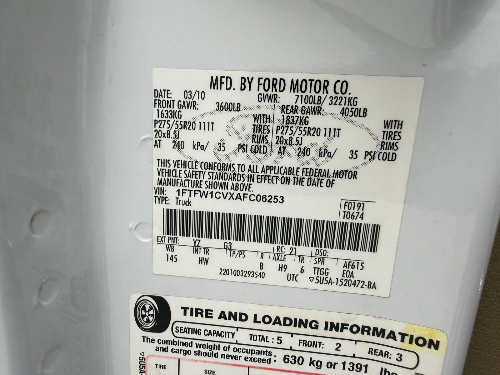 Used 2010 Ford F150 Lariat RWD image 20