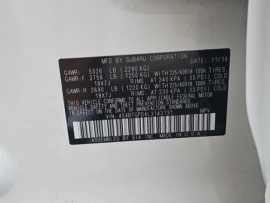 Used 2020 Subaru Outback Touring XT image 43