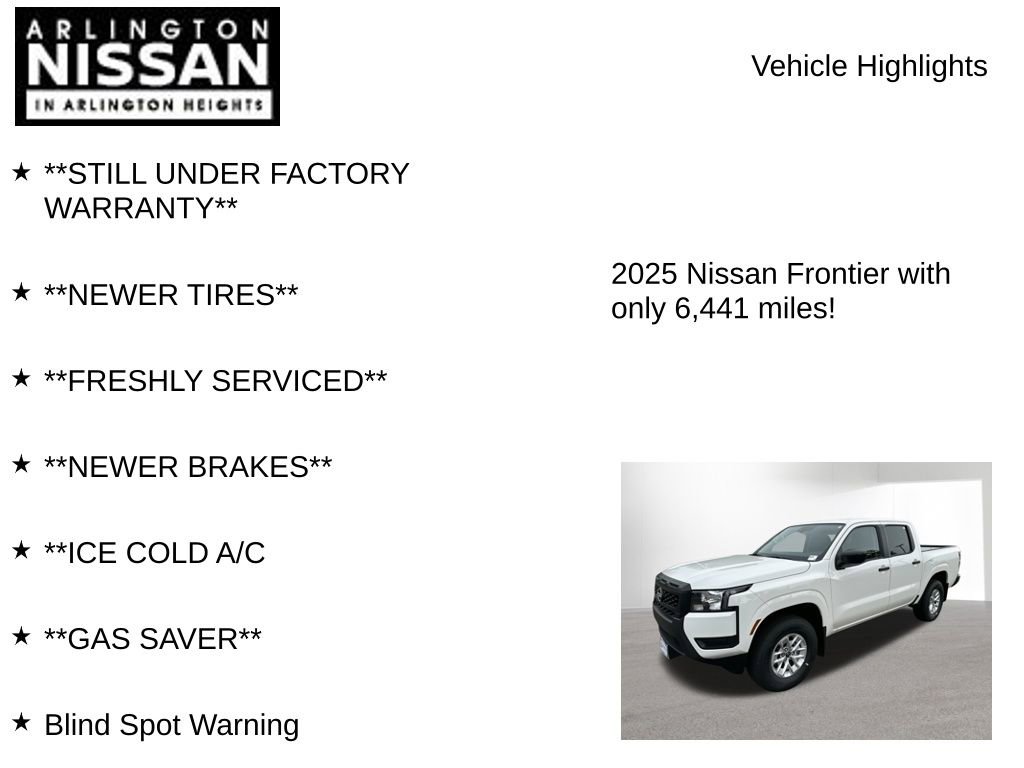 Certified 2025 Nissan Frontier S image 7