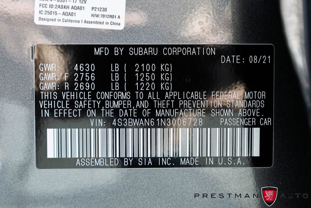 Used 2022 Subaru Legacy Limited w/ Popular Package #3 AWD/4WD image 46
