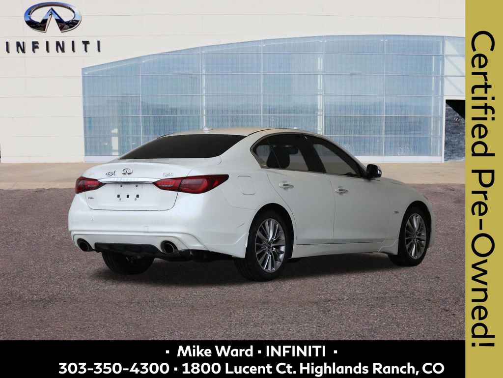 Certified 2018 INFINITI Q50 Luxe w/ Essential Package (3.0T Luxe) image 6