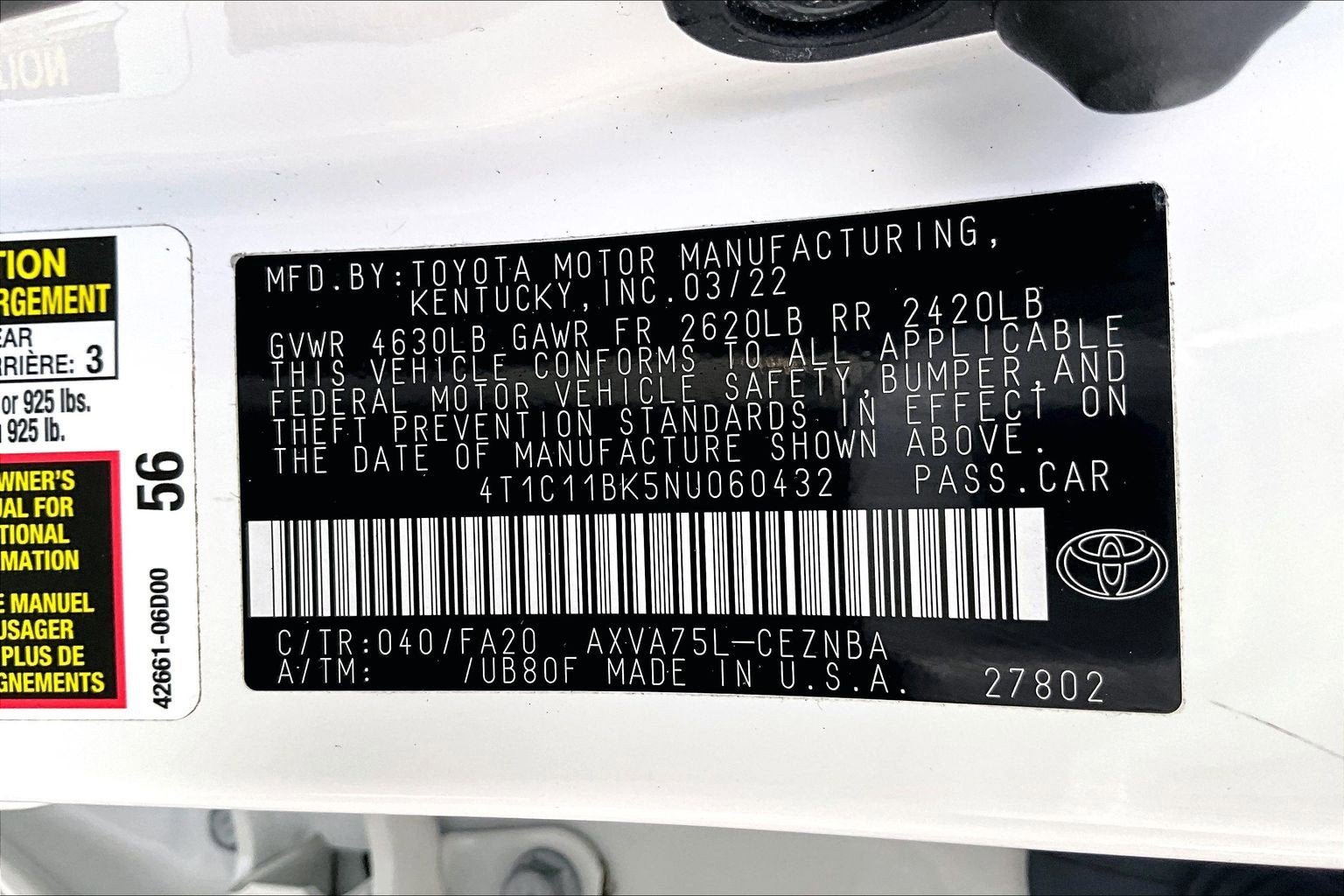 Used 2022 Toyota Camry LE AWD/4WD image 29