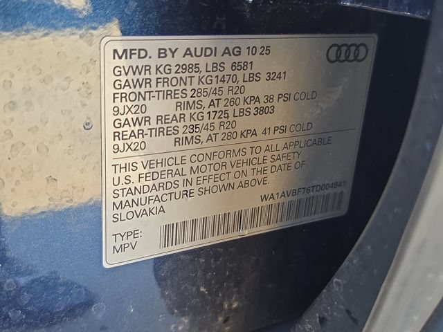 Certified 2026 Audi Q7 3.0T Premium w/ Convenience Plus Package AWD/4WD image 37