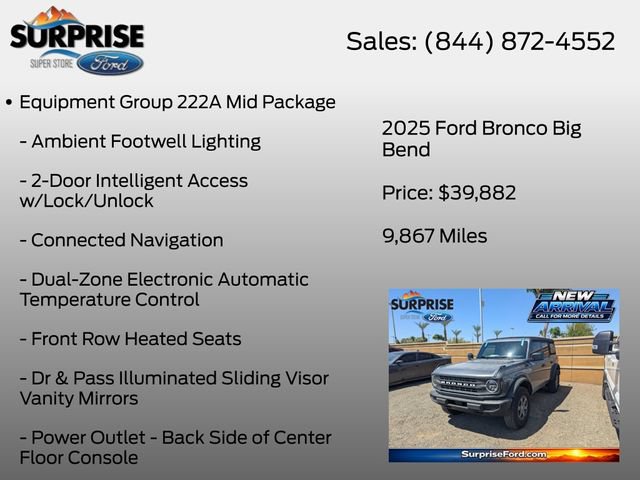 Certified 2025 Ford Bronco Big Bend AWD/4WD image 7