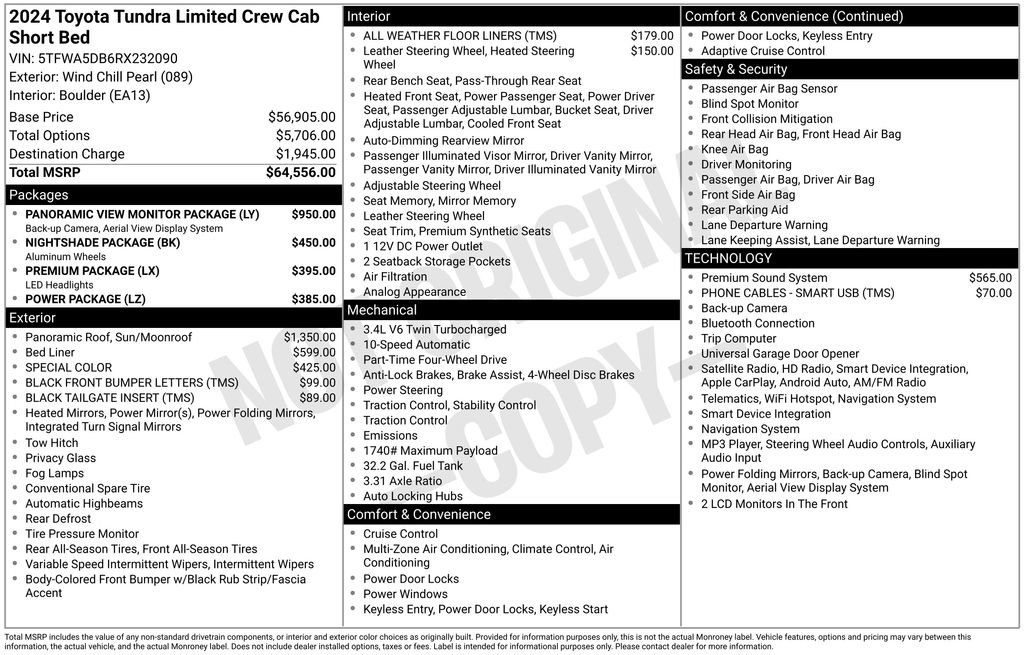 Used 2024 Toyota Tundra Limited AWD/4WD image 31