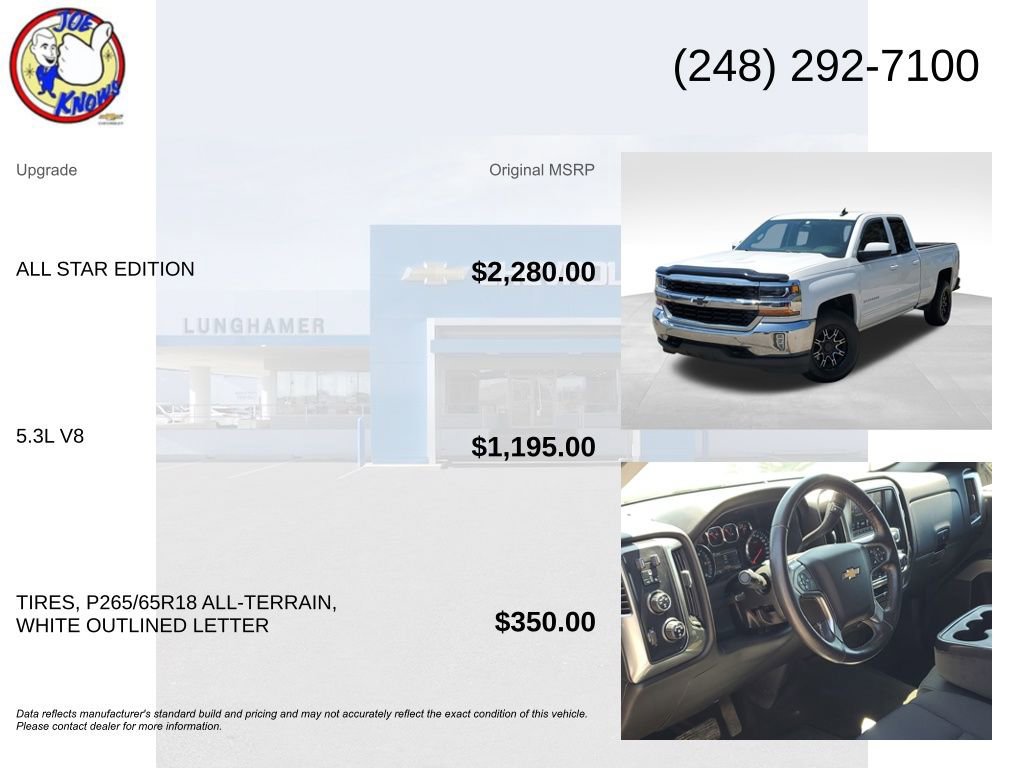 Used 2016 Chevrolet Silverado 1500 LT w/ All Star Edition AWD/4WD image 5