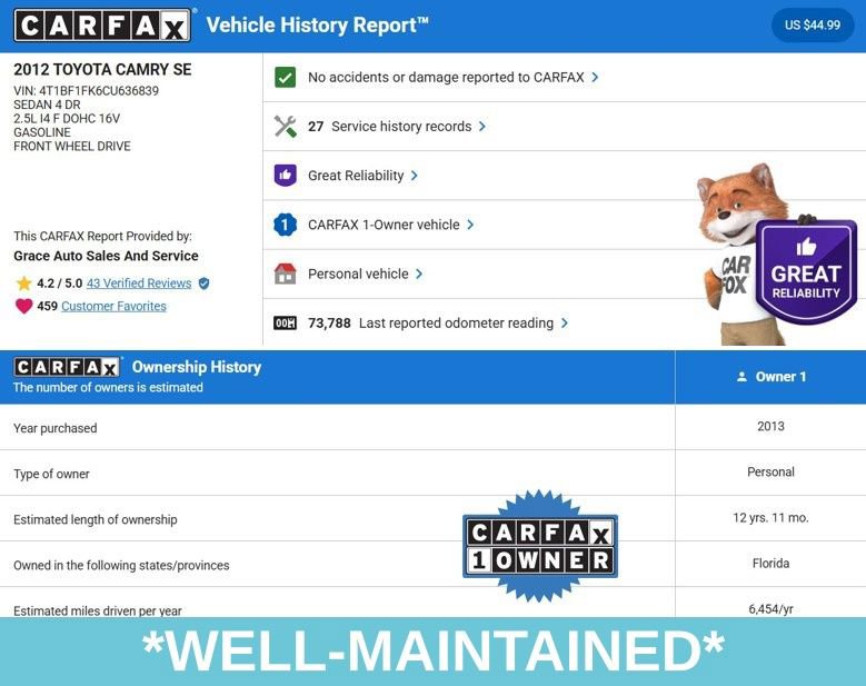 Used 2012 Toyota Camry LE image 4