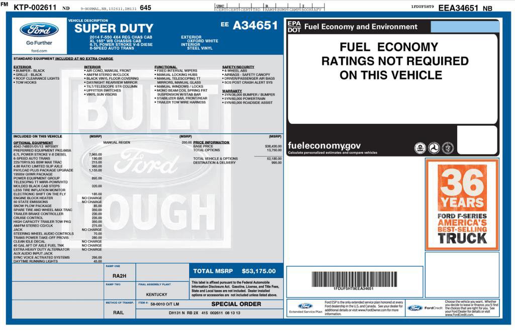 Used 2014 Ford F550 4x4 Regular Cab Super Duty image 2