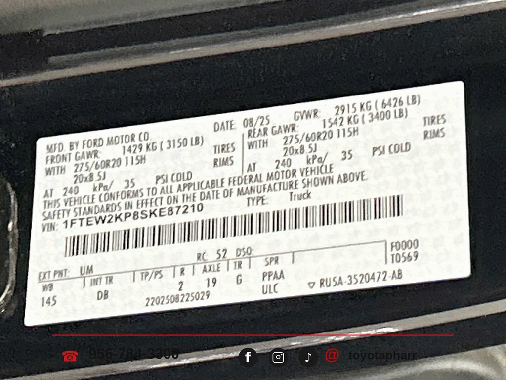 Used 2025 Ford F150 STX w/ Equipment Group 200A RWD image 29