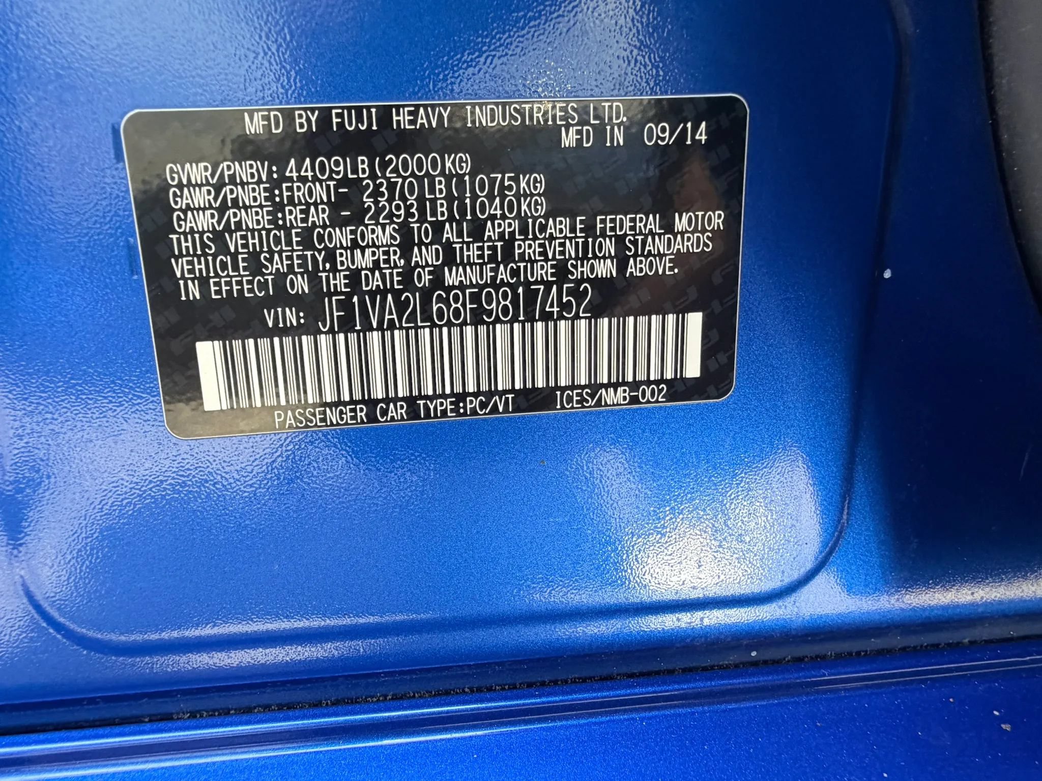 Used 2015 Subaru WRX STI AWD/4WD image 30
