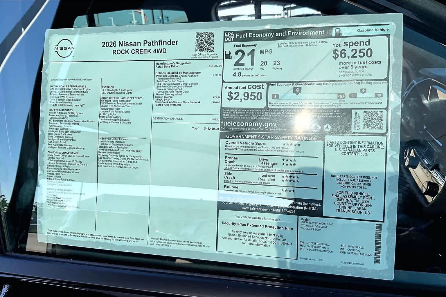 New 2026 Nissan Pathfinder Rock Creek AWD/4WD image 19