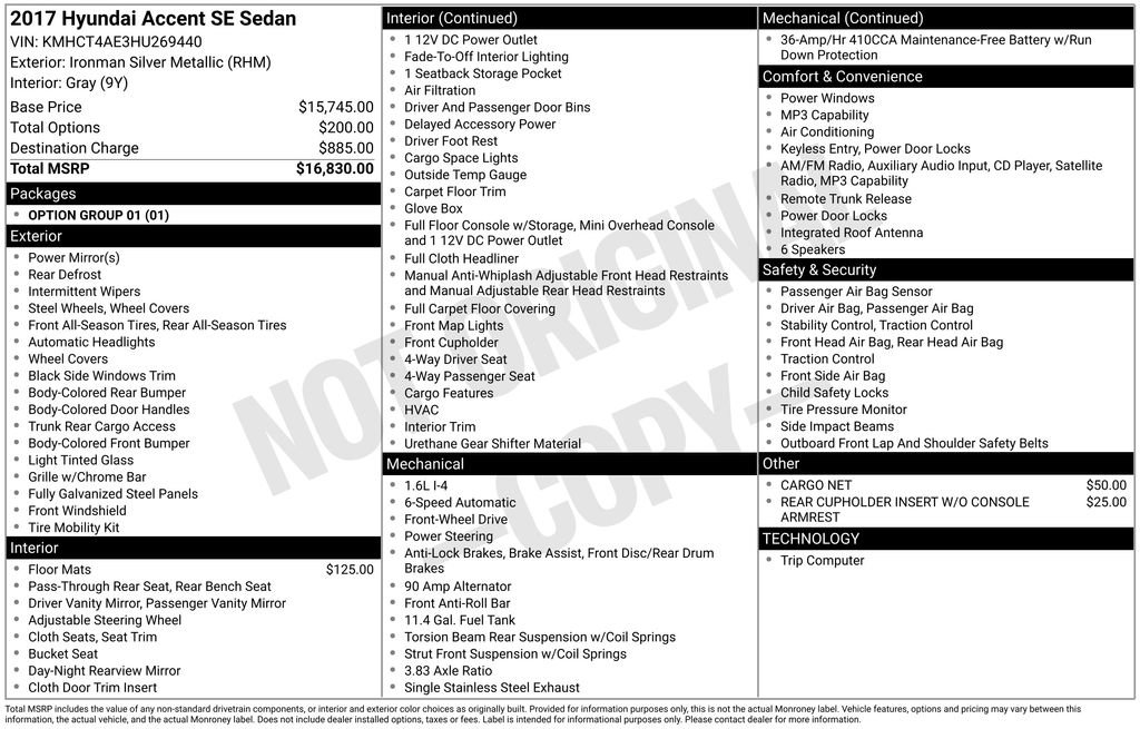 Used 2017 Hyundai Accent SE FWD image 13