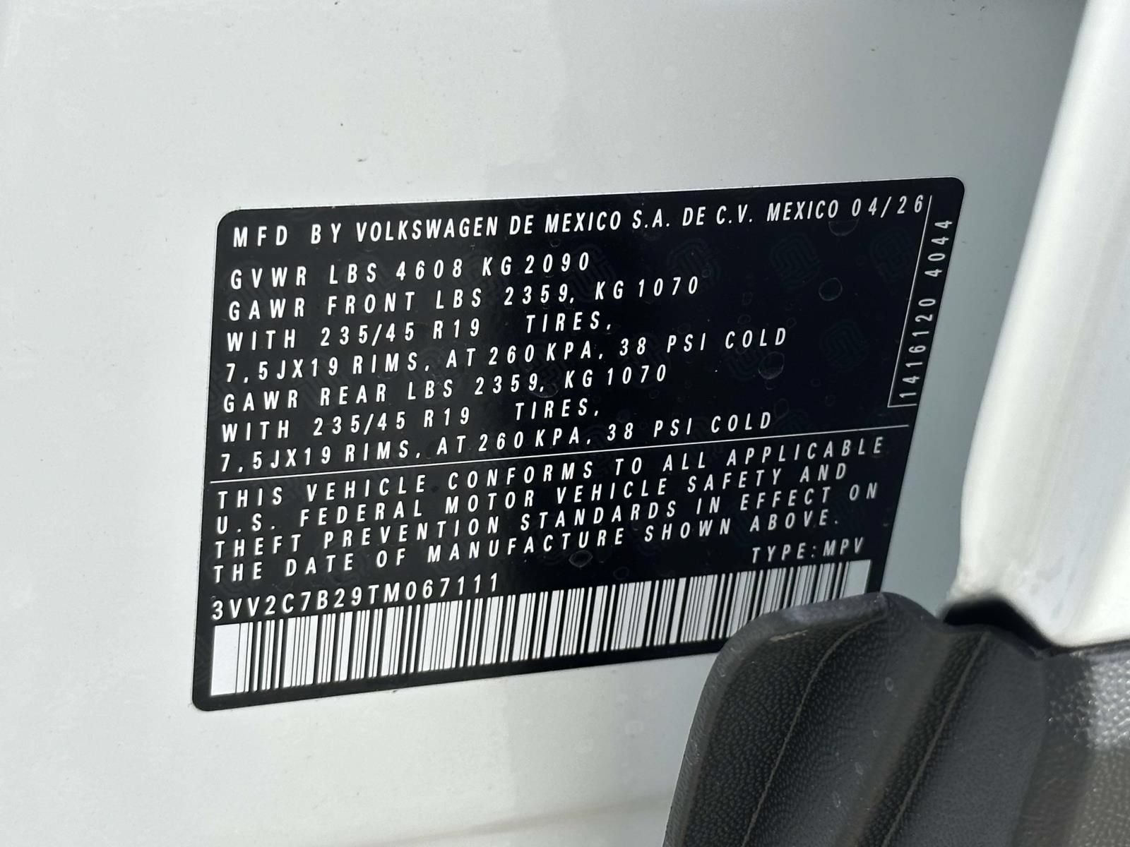 New 2026 Volkswagen Taos SE AWD/4WD image 16