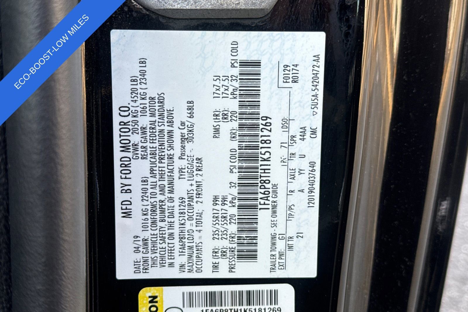 Certified 2019 Ford Mustang EcoBoost image 28