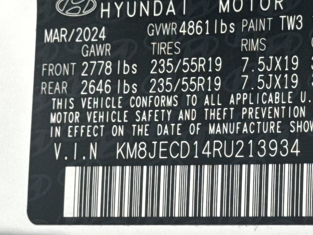 Used 2024 Hyundai Tucson Limited AWD/4WD image 34