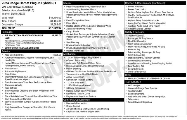 New 2024 Dodge Hornet R/T AWD/4WD image 26