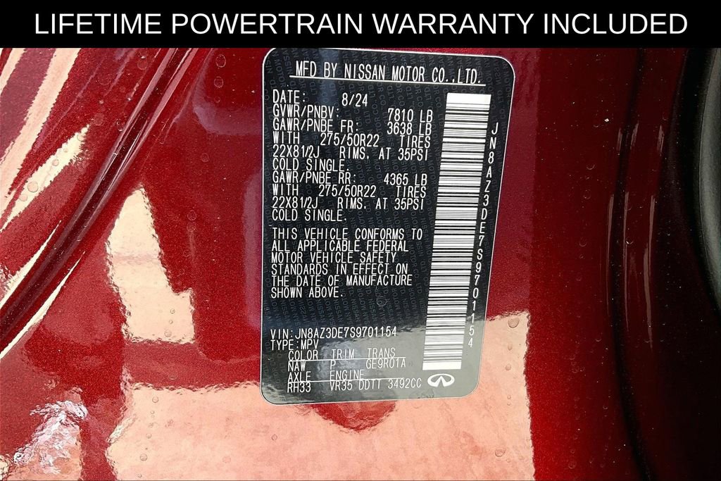 Certified 2025 INFINITI QX80 Sensory image 45