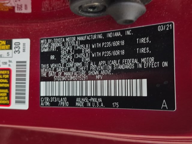 Used 2021 Toyota Sienna Limited AWD/4WD image 15