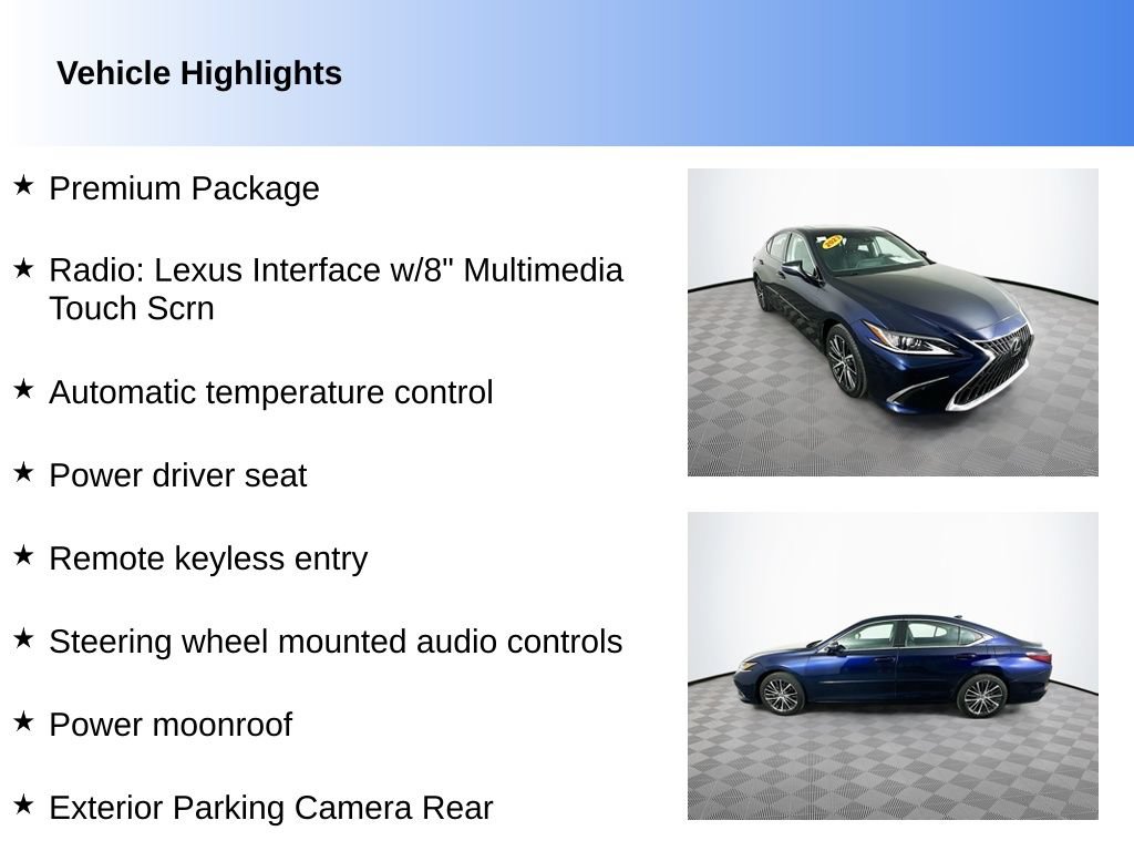 Used 2023 Lexus ES 350 w/ Premium Package FWD video 2