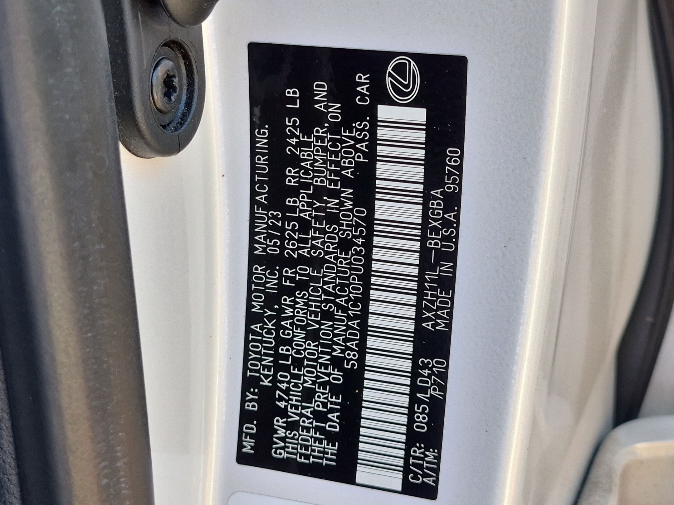 Used 2023 Lexus ES 300h w/ Premium Package FWD image 34