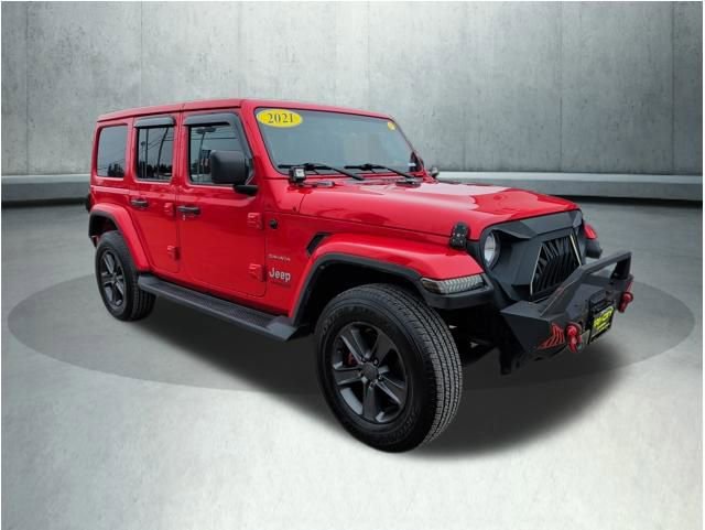 Used 2021 Jeep Wrangler Unlimited Sahara w/ Uconnect 4C Nav & Sound Group image 8